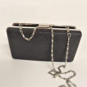Elegant Black Glitter Clutch Evening Purse Wedding Clutch Purse Cocktail Purse
